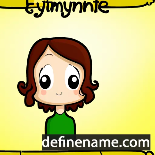 cartoon of the name Emmalyne