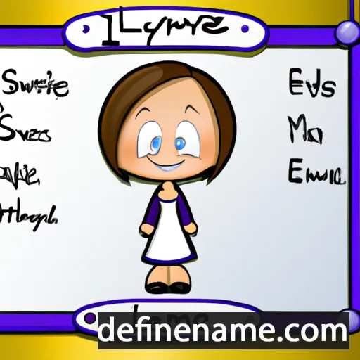 cartoon of the name Emmalynne