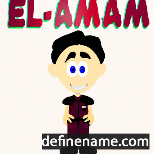 cartoon of the name Emman