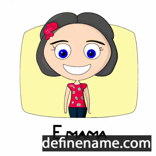 cartoon of the name Emmania