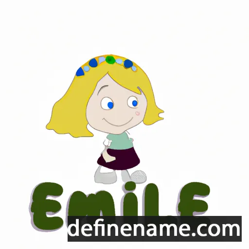 cartoon of the name Emmilie