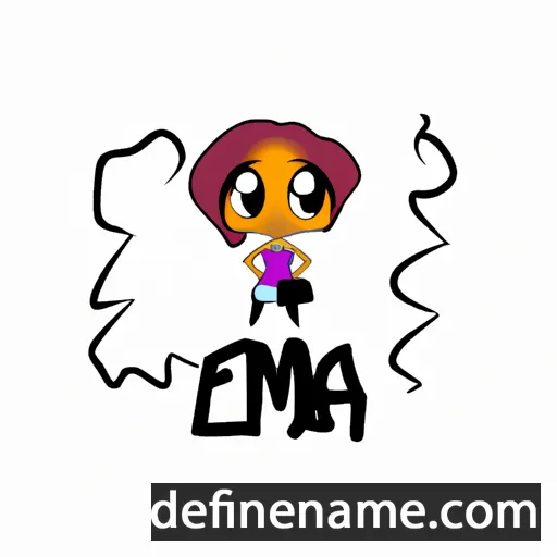 cartoon of the name Emza