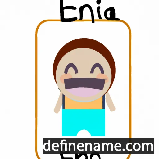 cartoon of the name Enciána