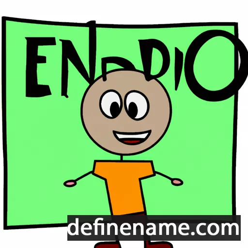 cartoon of the name Endrio