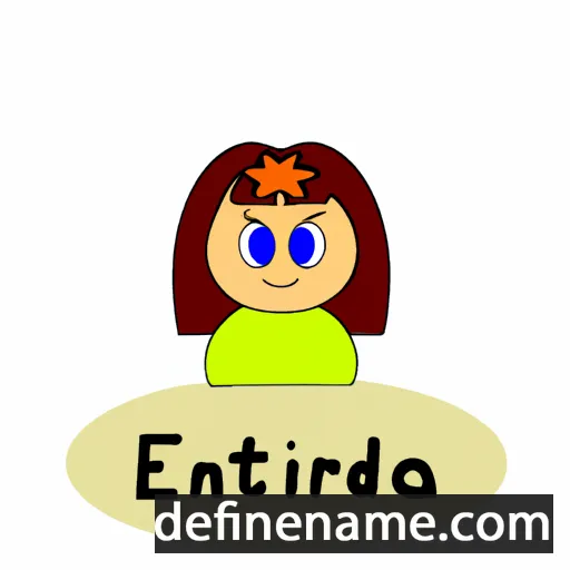 cartoon of the name Endrita