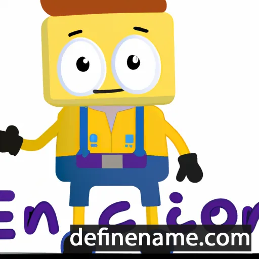 cartoon of the name Enecón