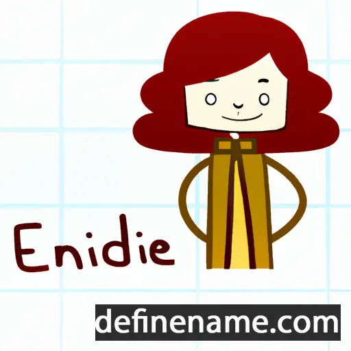 cartoon of the name Enedine