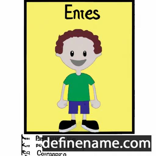 cartoon of the name Eneias