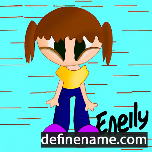 cartoon of the name Enely