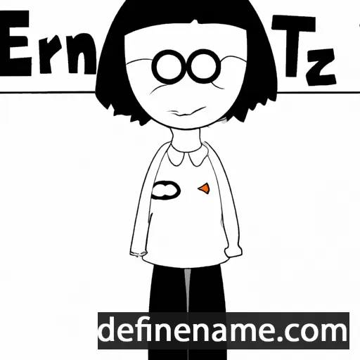 cartoon of the name Eneritz