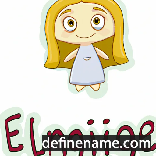 cartoon of the name Engela