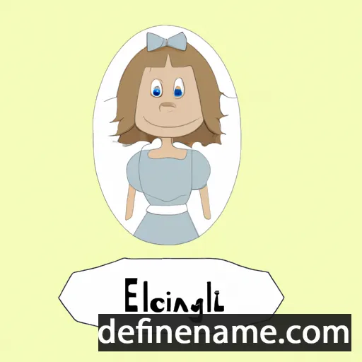 cartoon of the name Engelina