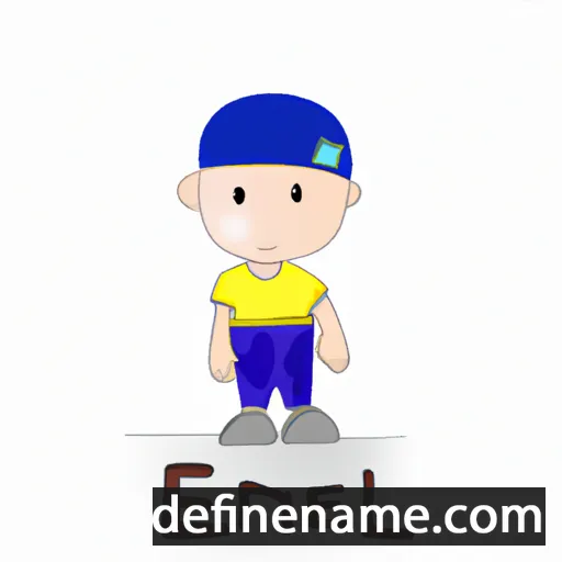 cartoon of the name Eniel