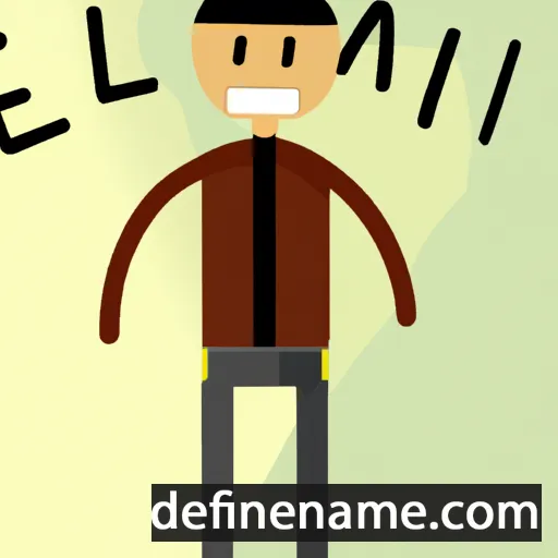 cartoon of the name Enkelan