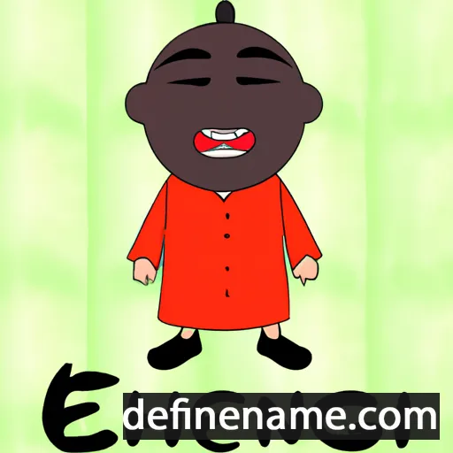 cartoon of the name Enkhchimeg