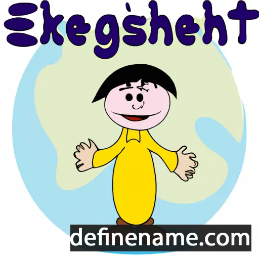 cartoon of the name Enkhtsetseg