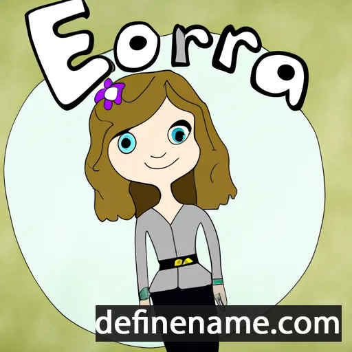 cartoon of the name Énora