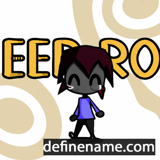 cartoon of the name Érebo