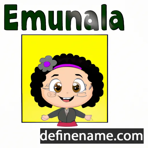 cartoon of the name Enmanuela