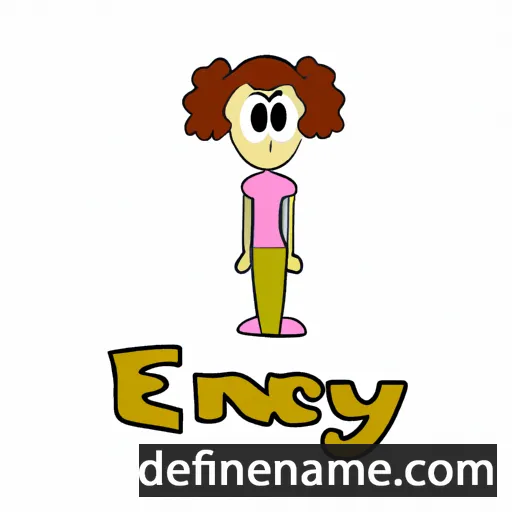 cartoon of the name Enny