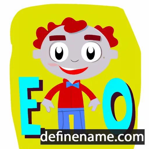 cartoon of the name Eno