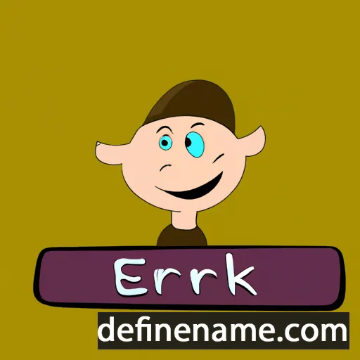 cartoon of the name Enrik