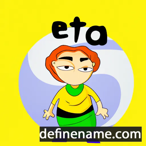 cartoon of the name Enta