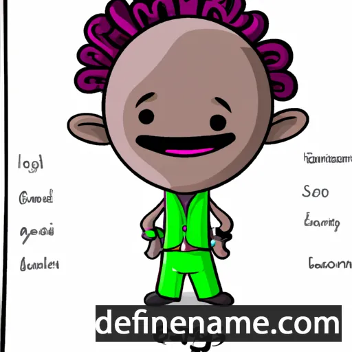 cartoon of the name Enyalius