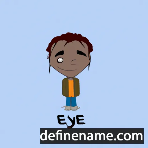 cartoon of the name Enye