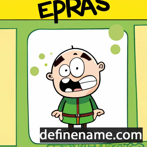 cartoon of the name Epafras