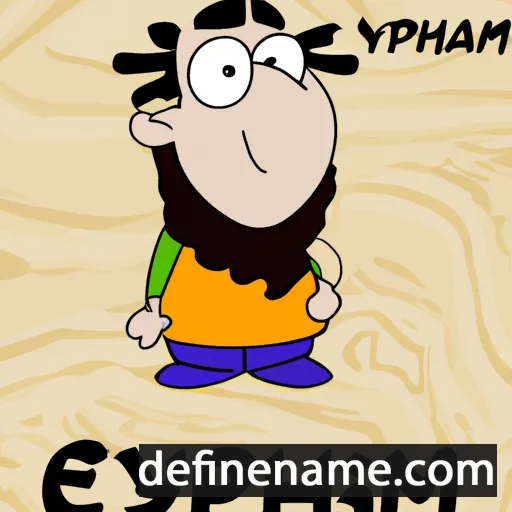 cartoon of the name Ephrayim