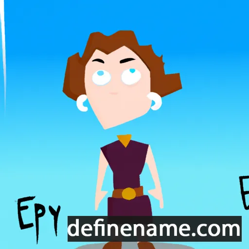 cartoon of the name Ephy