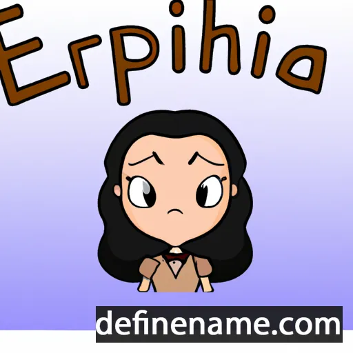 cartoon of the name Epifánia