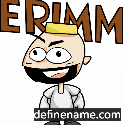 cartoon of the name Eqrem