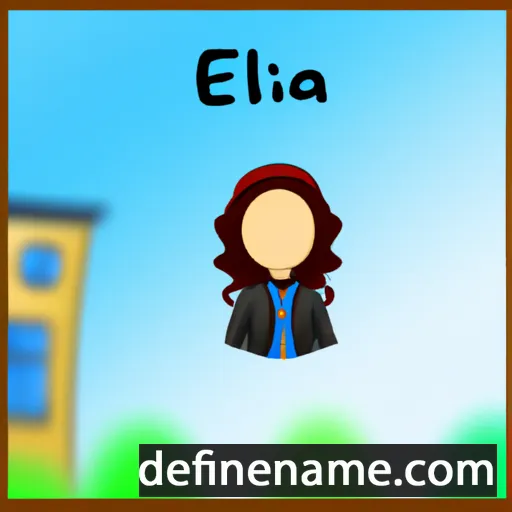 cartoon of the name Eralia