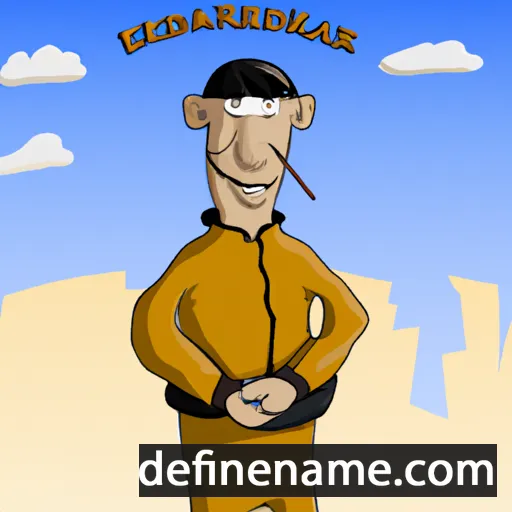 cartoon of the name Erdenebadrakh