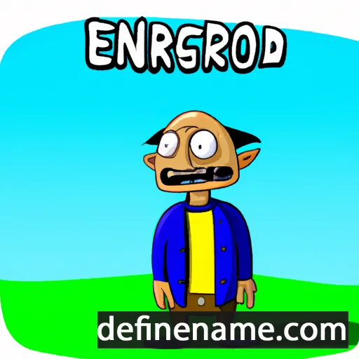 cartoon of the name Erdenezorig