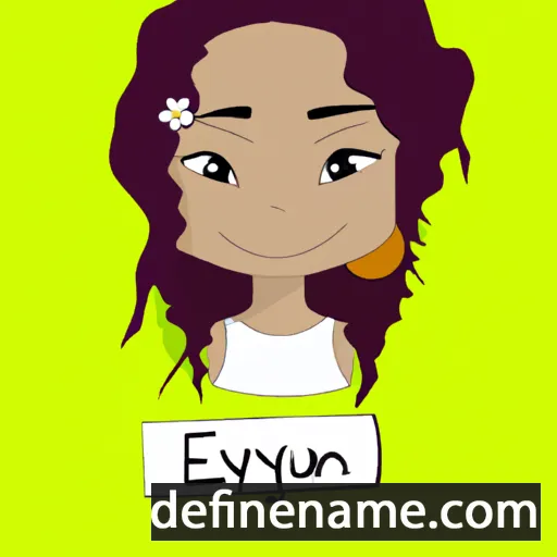 cartoon of the name Erelyn