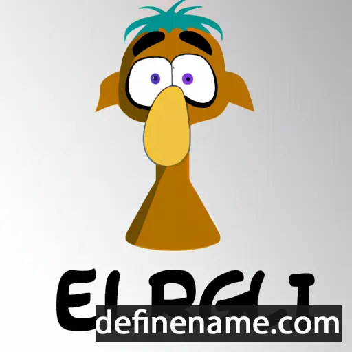 cartoon of the name Ergali