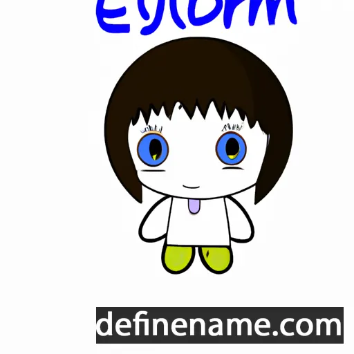 cartoon of the name Eriayomi