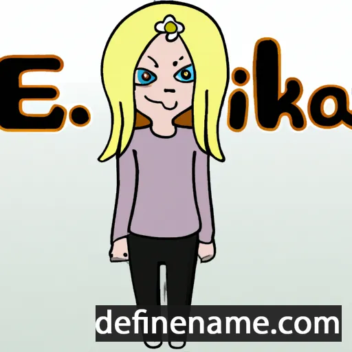 cartoon of the name Eriikka