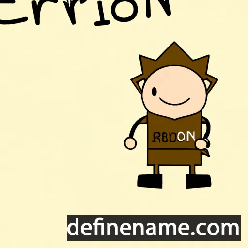 cartoon of the name Erijon