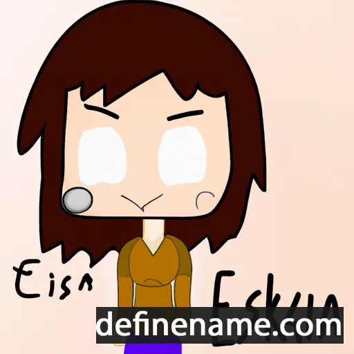 cartoon of the name Eriska