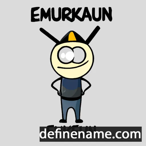 cartoon of the name Erkebulan