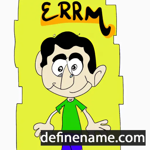 cartoon of the name Ermal