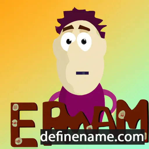 cartoon of the name Erman