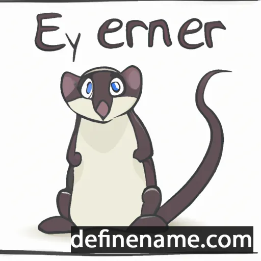 cartoon of the name Ermine