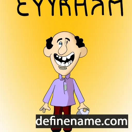 cartoon of the name 'Efrayim