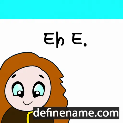 cartoon of the name Éibhear