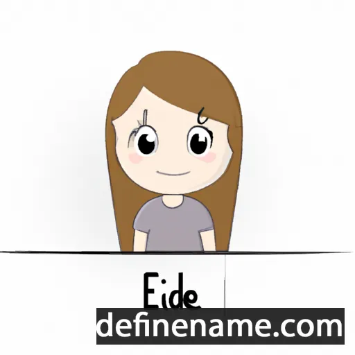 cartoon of the name Élodie